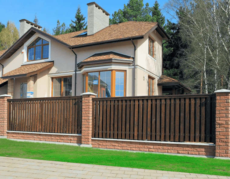 Фотография забора с участка