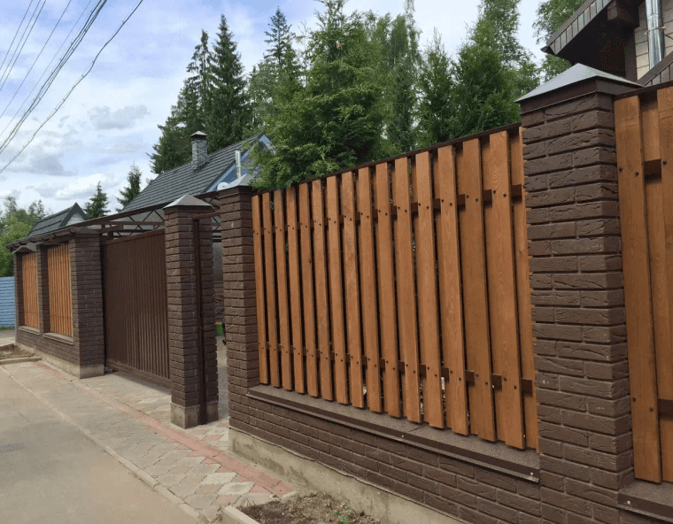 Фотография забора с участка
