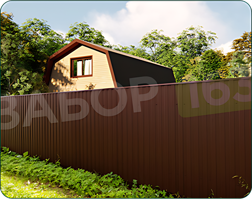 Забор из профнастила