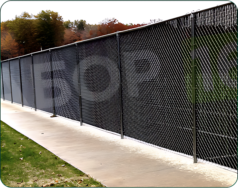 Забор из сетки рабицы